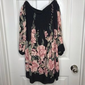 Off the shoulder floral dress